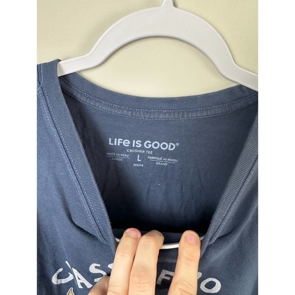 Life is Good Men's Crusher Tee Class of 2020 Commencement Blue Shirt Large - Picture 2 of 4